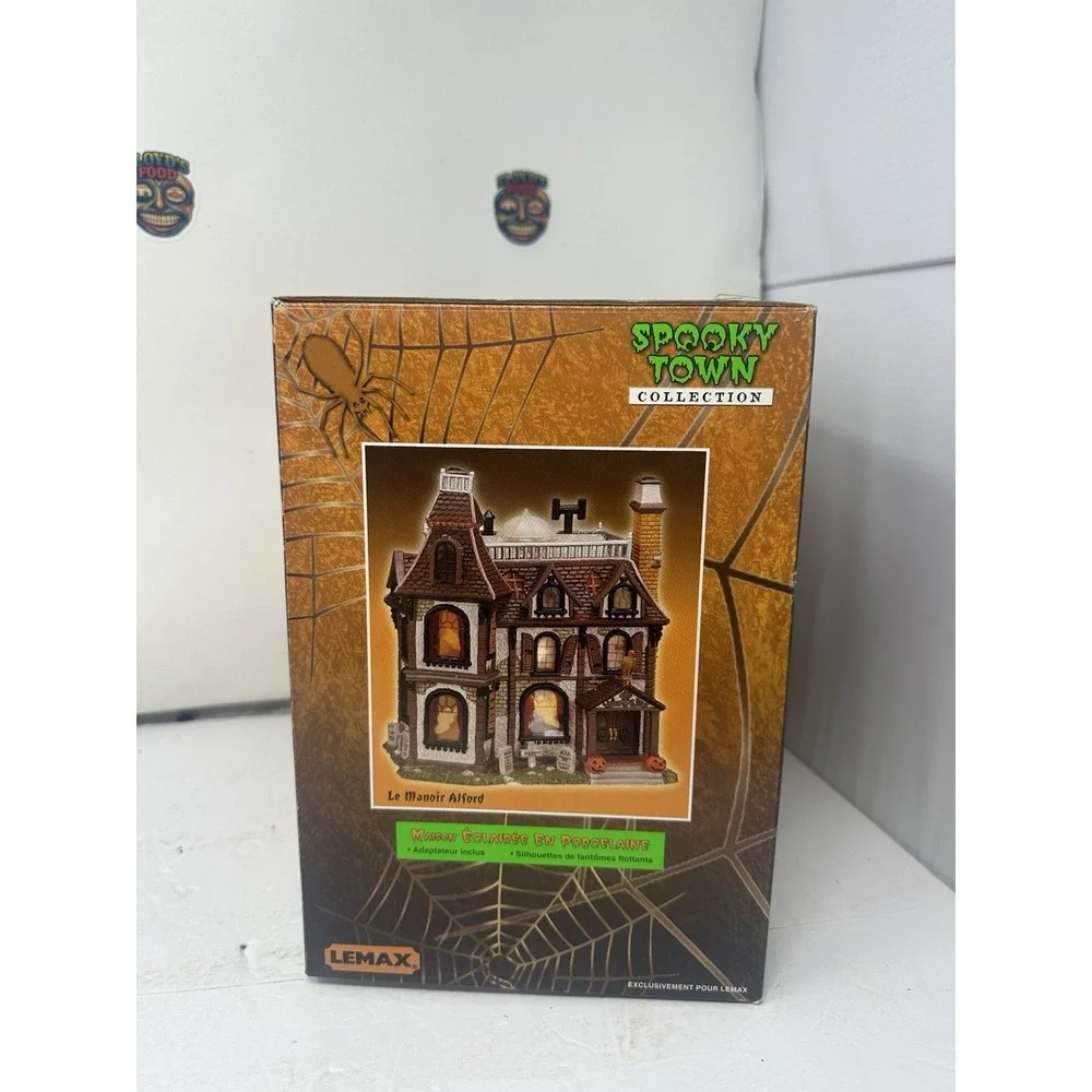 2002 Lemax Alford Mansion Spooky Town Halloween Village House Spookside Estates